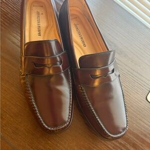 Johnston & Murphy Men's Dark Brown Leather Loafers